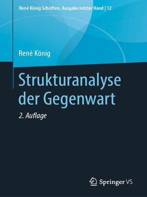 cover image of Strukturanalyse der Gegenwart